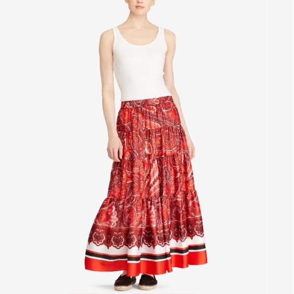 Lauren Ralph Lauren Dresses & Skirts - Lauren Ralph Lauren Bohemian Tiered Maxi Skirt